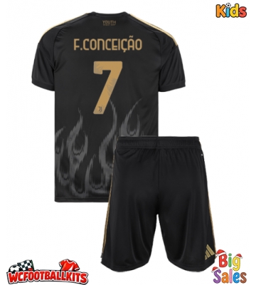 Juventus Francisco Conceicao #7 Replica Third Stadium Kit for Kids 2026-27 Short Sleeve (+ pants)